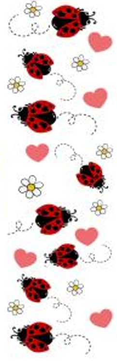 Lady Bugs UV DTF Bookmark Decal