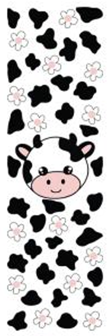 Cow Daisies UV DTF Bookmark Decal