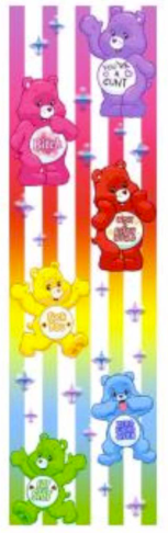 Rainbow Bears UV DTF Bookmark Decal