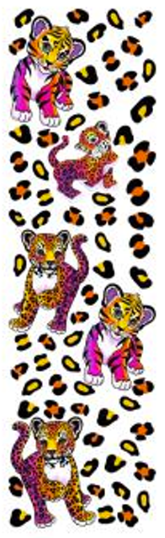 Colorful Tiger UV DTF Bookmark Decal