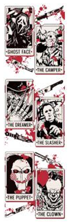 Horror Cards UV DTF Bookmark Decal