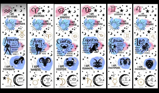 Zodiac Bookmark UV DTF Wrap