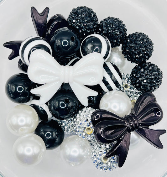 Chic Noir 50 piece Acrylic Bead Mix