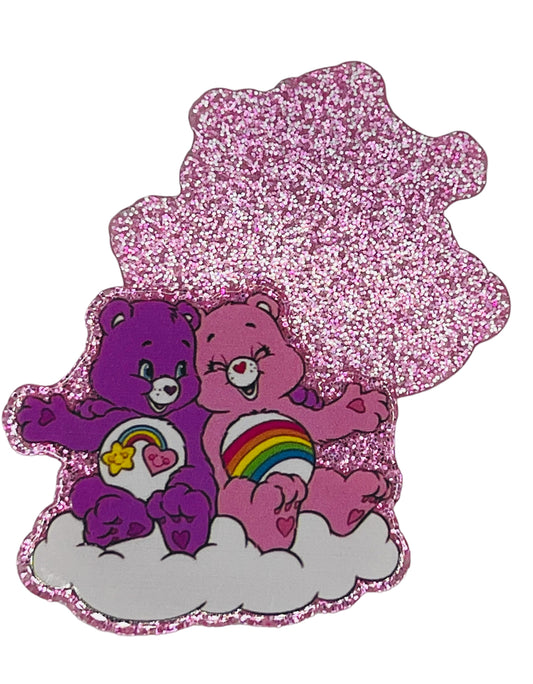 Bear Friends Glitter Flatback