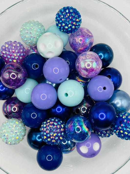 Mermaid 50 piece Acrylic Bead Mix