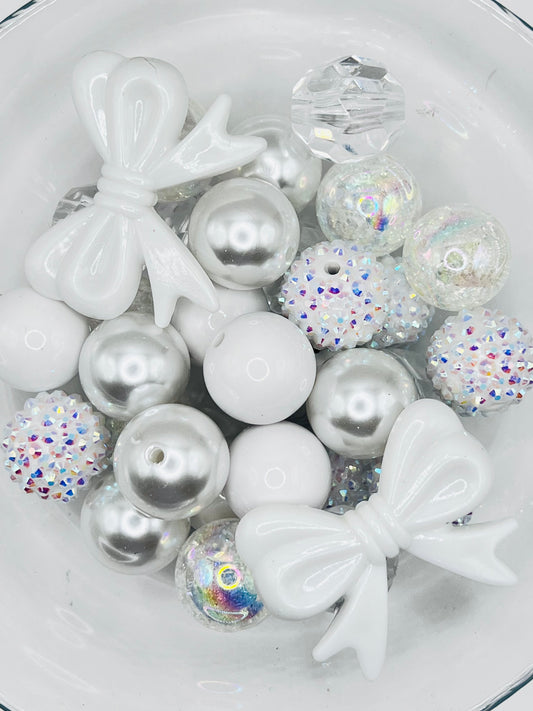 Wedding Day 50 piece Acrylic Bead Mix