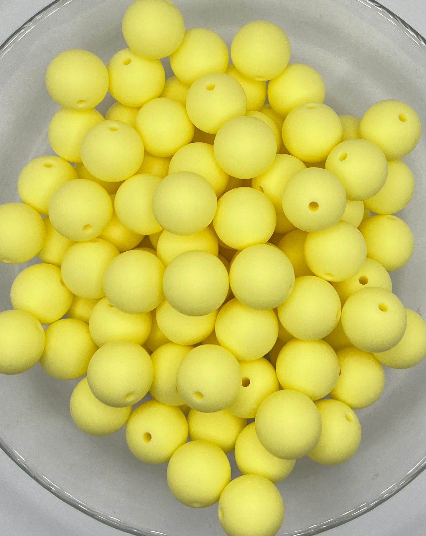 Baby Yellow Silicone Bead