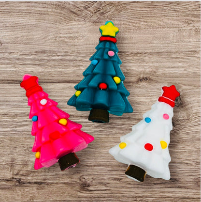 Christmas Tree 3D Silicone Focal Bead