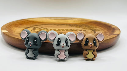 Mouse 3D Silicone Focal Bead