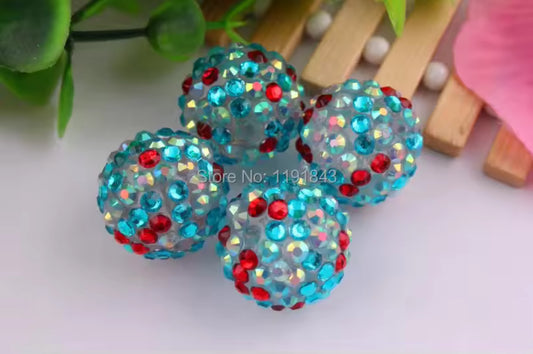 Arctic Royal Rhinestone Acrylic Bead 20mm