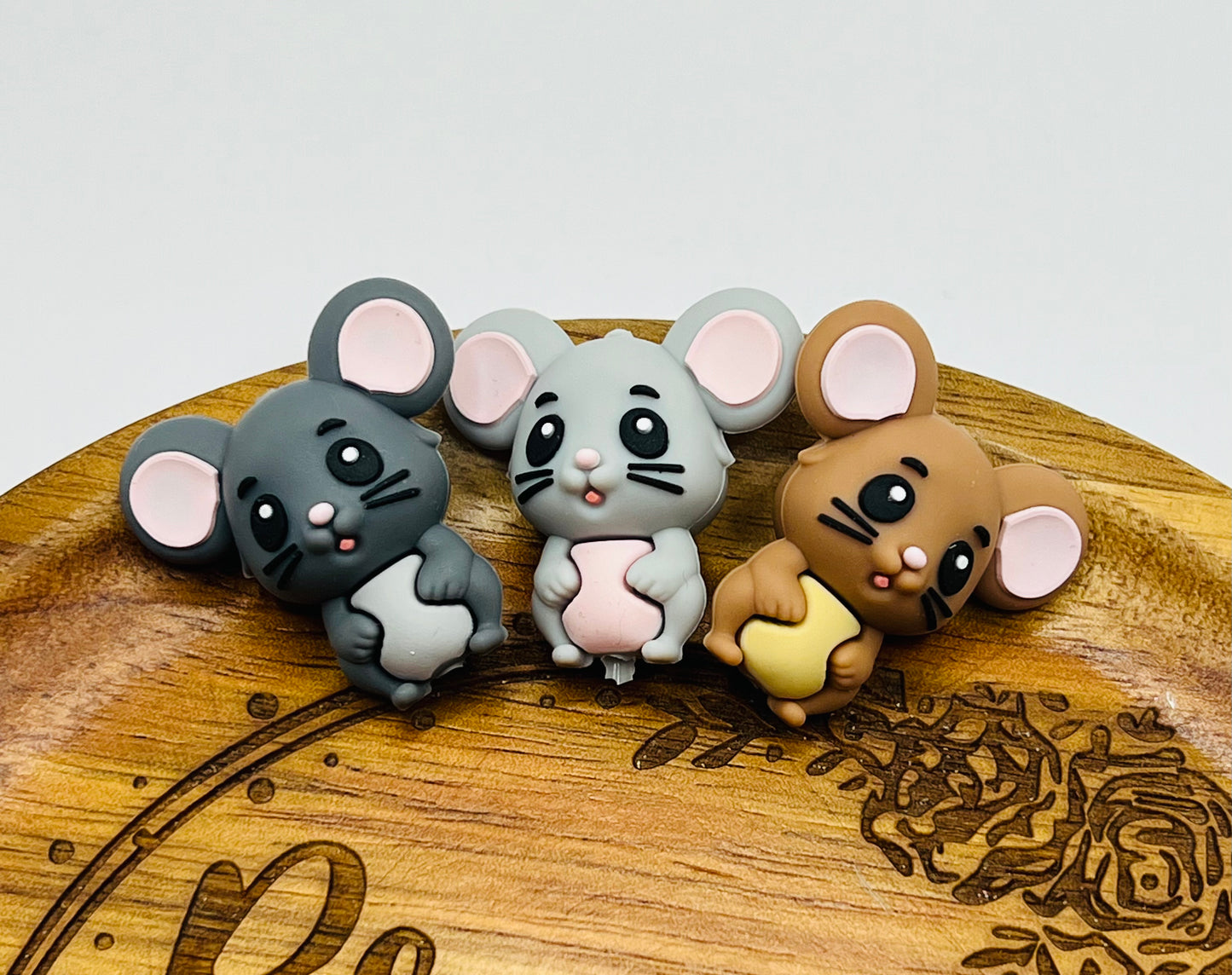 Mouse 3D Silicone Focal Bead