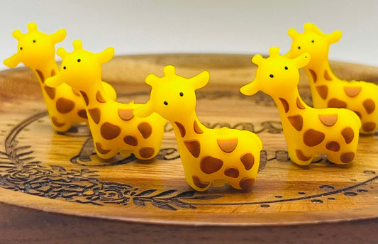 Giraffe 3D Silicone Bead