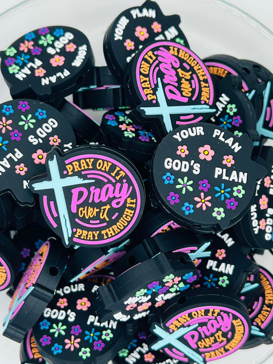 God's Plan Silicone Bead (Front & Back Print)