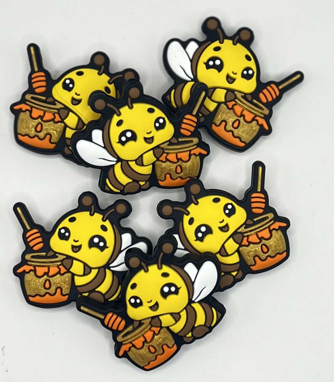 Honey Bee Silicone Focal Bead