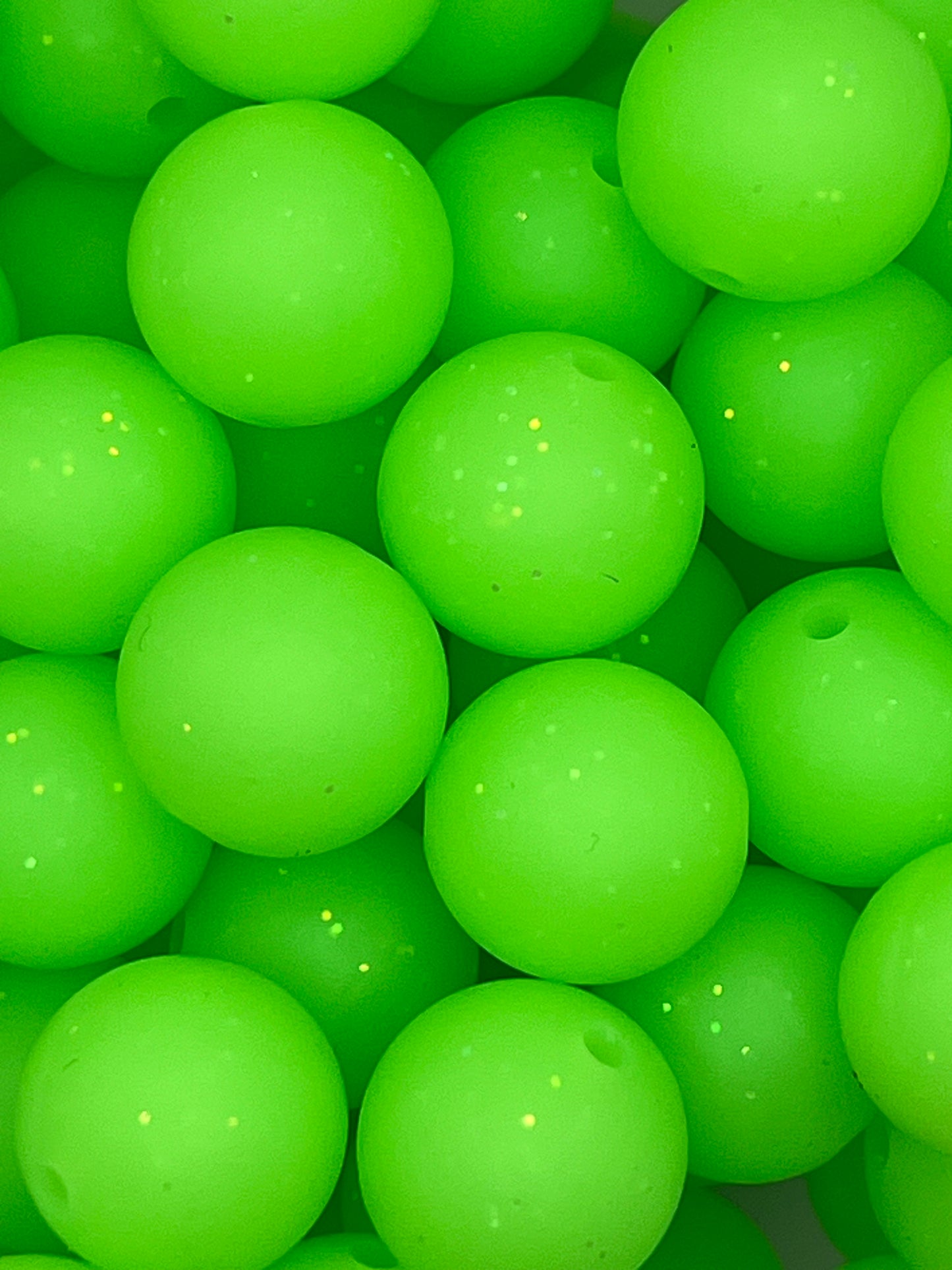 Glow in the Dark 15mm Silicone Bead