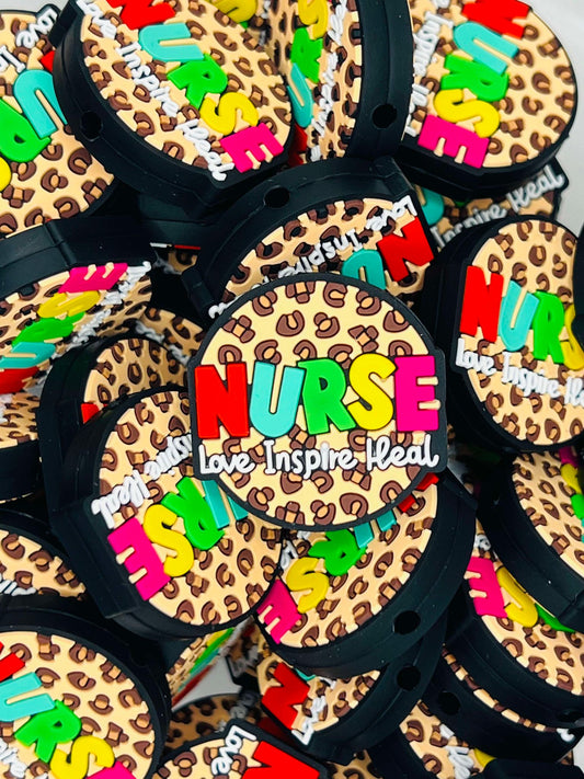 Leopard Nurse Silicone Bead