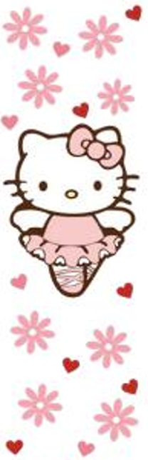 Ballerina Kitty UV DTF Bookmark Decal