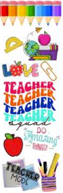 Teacher UV DTF Bookmark Decal