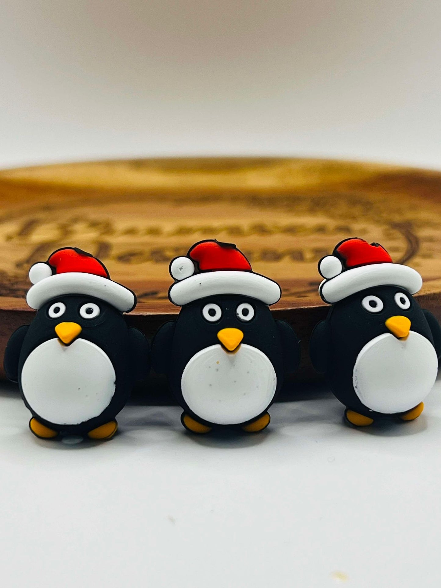 Merry Penguin 3D Silicone Bead