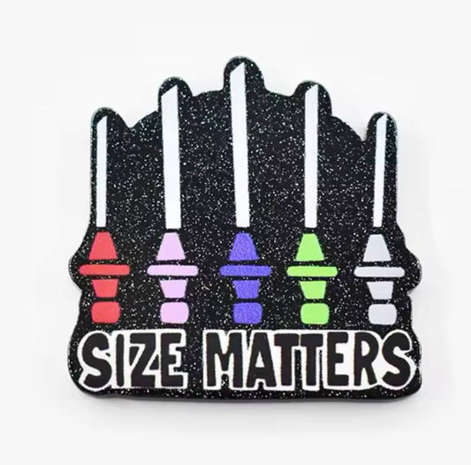 Size Matters Glitter Flatback