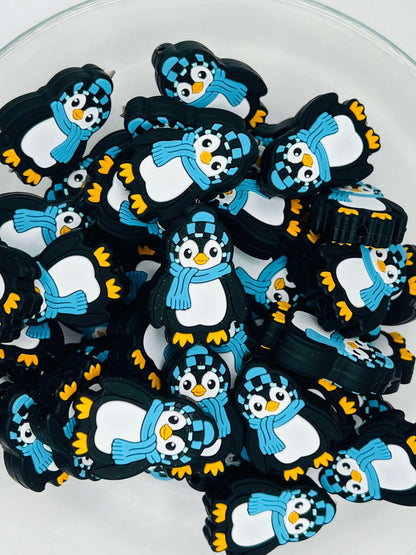 Winter the Penguin Silicone Bead