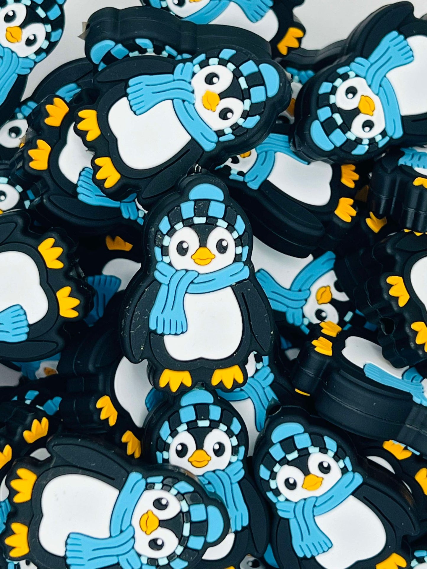 Winter the Penguin Silicone Bead