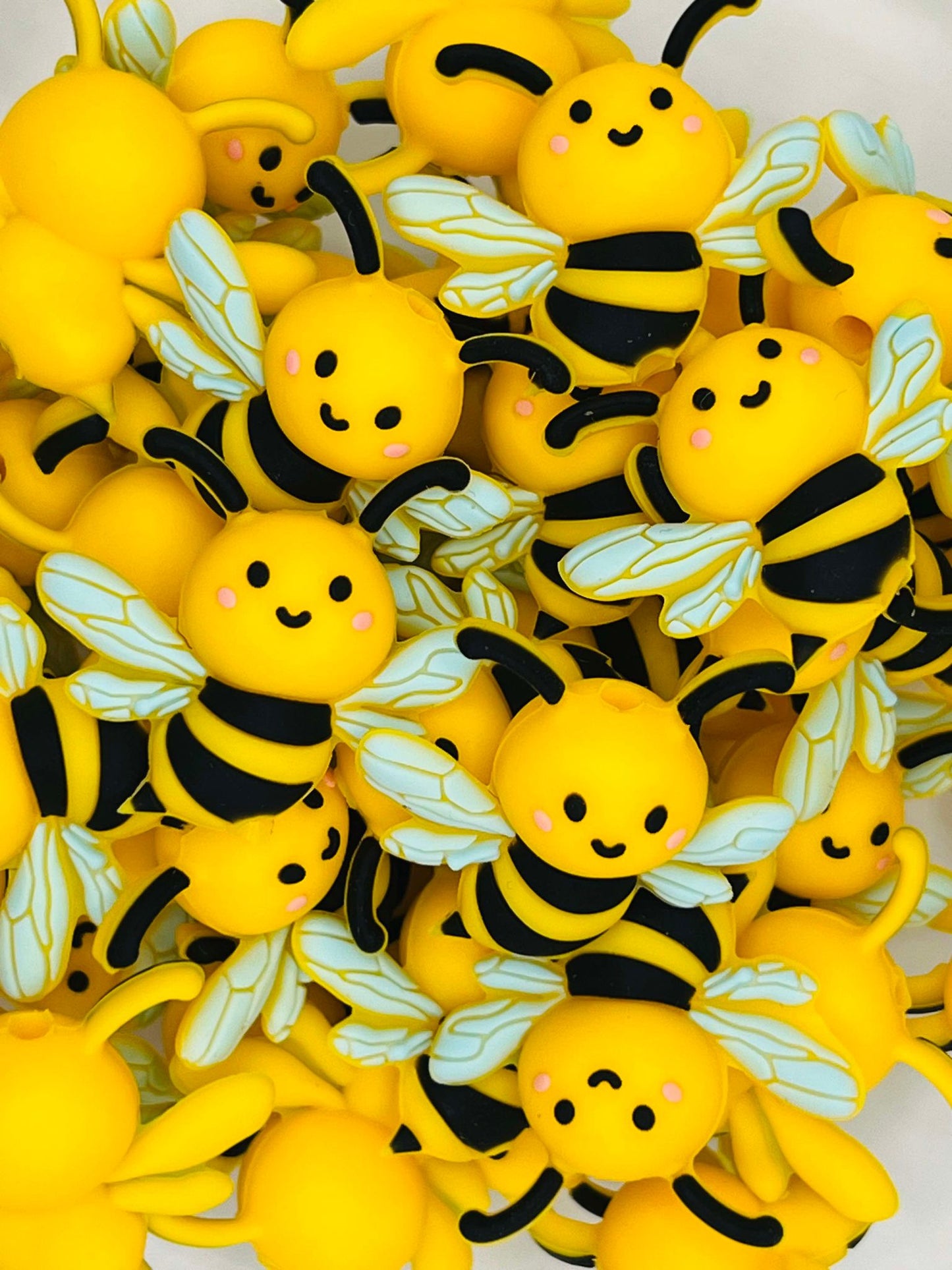 Sweet Bee 3D Silicone Bead