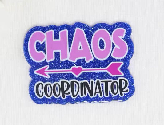 Chaos Coordinator Glitter Flatback