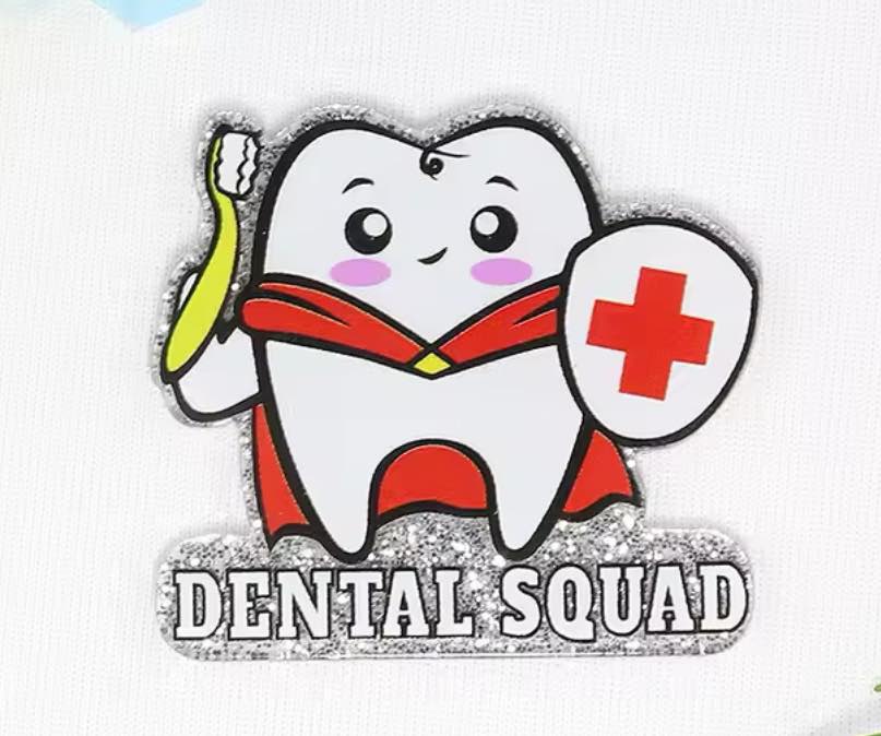 Dental Squad Glitter Flatback