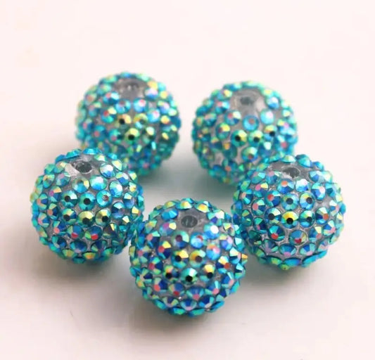 Under the Sea Rhinestone Acrylic Bead 20mm